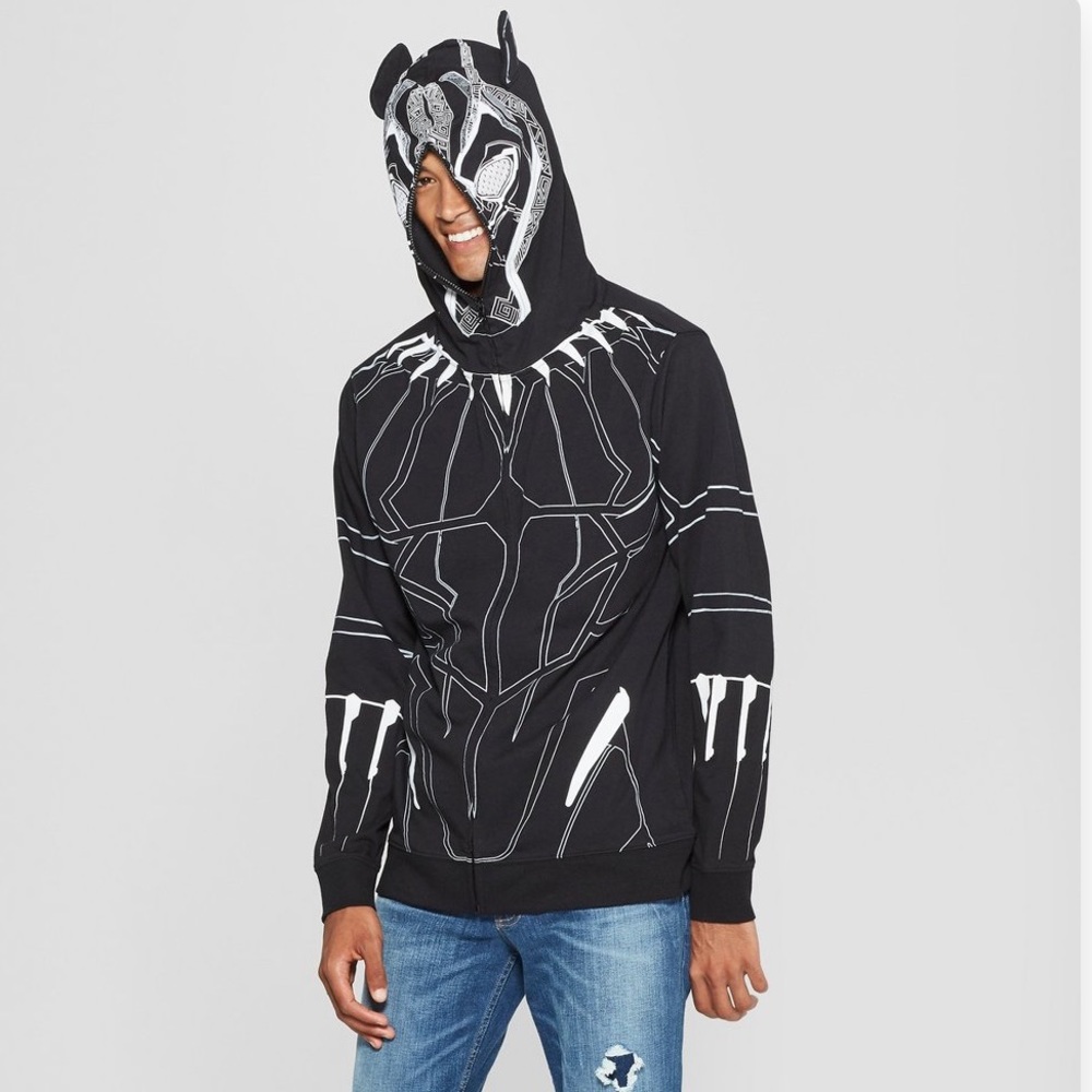 Marvel Black panther zip up hooded sweatshirts NWT